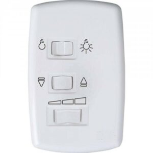 Comando de Parede 3V com Capacitor 6+2,5uf para Ventilador de Teto