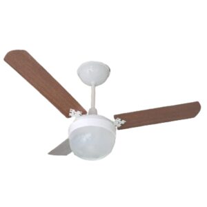 Ventilador de Teto Giravento Malta BR pás Mogno CONTROLE REMOTO