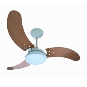 Ventilador de Teto GiraVento Macau New LED 18w Branco/Mogno