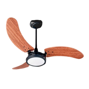 Ventilador de Teto GiraVento Macau New LED 18w Preto/Mogno 12 x s/juros R$ 57,41